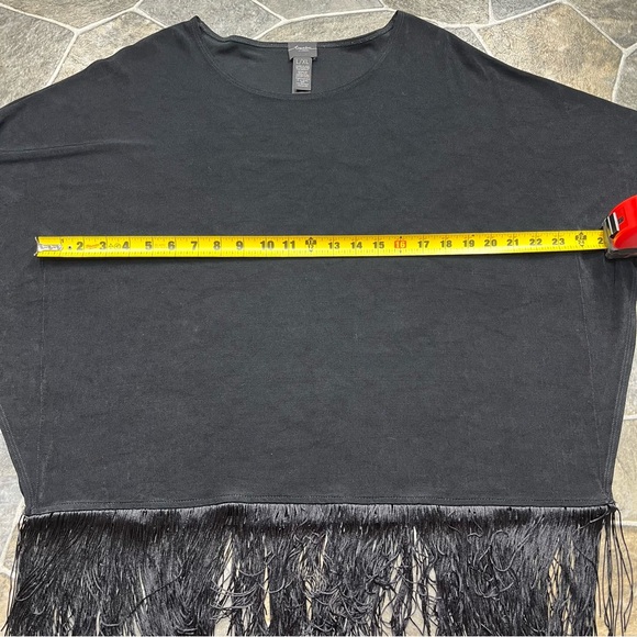 Travelers by Chico’s Fringe Poncho - Picture 7 of 10